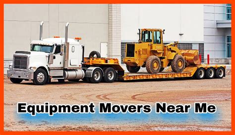 small machinery movers near me